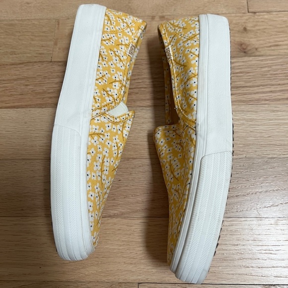 Keds Double Decker Yellow Floral Slip on Sneakers Size 6 - Picture 6 of 11